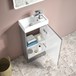 Maisie Compact 400mm Mini Cloakroom Floorstanding Vanity Unit & Basin - Anthracite