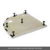 Drench Leg Set & Plinth Kit - For Rectangular Shower Trays between 1100 & 1700mm