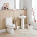 Lorraine Rimless Close Coupled Toilet with Soft Close Seat - 650mm Projection