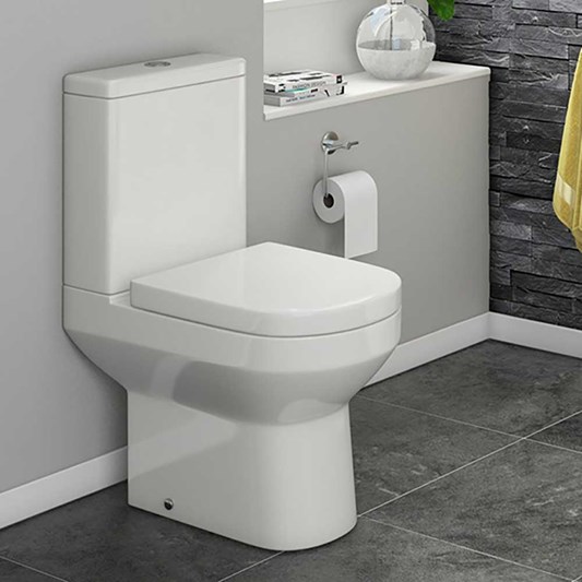 Lorraine Close Coupled Toilet with Soft Close Seat - 650mm Projection