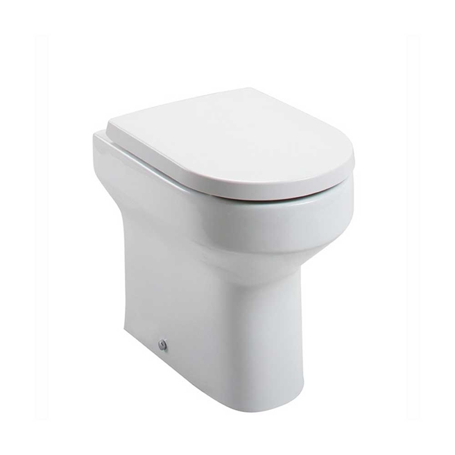Lorraine Comfort Height Back to Wall Toilet & Soft Close Seat - 520mm Projection
