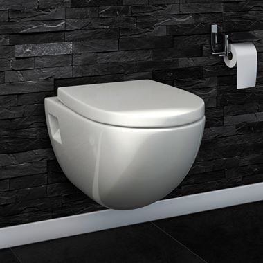 Vellamo Luxury Wrapover Soft Close Toilet Seat with Quick Release Hinges