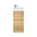 Minnie 400mm Floorstanding Cloakroom Vanity Unit & Basin - Natural Oak