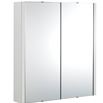 Vellamo Aspire 2 Door Gloss White Mirror Cabinet - 617mm x 650mm