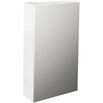 Pura Echo 400mm Single Door Mirrored Cabinet - White Gloss
