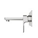 Pura Flite Wall Mounted Basin Mixer Tap with Waste