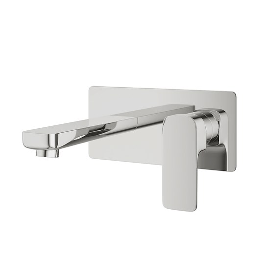 Pura Flite Wall Mounted Basin Mixer Tap with Waste