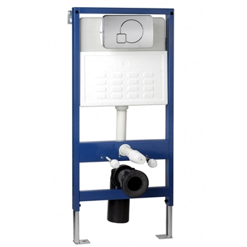 Imex Wall Hung Toilet Frame System with Front Mounted Dual Flush Plate