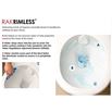 RAK Resort Maxi Comfort Height Rimless Fully Back to Wall Toilet & Seat - 665mm Projection