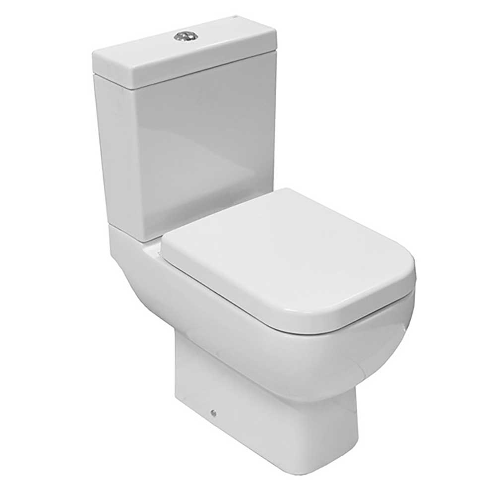 RAK Series 600 Compact Close Coupled Toilet Pan Cistern by E-PLUMB 
