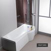 ArmourCast Arco Shower Bath Right or Left Hand (inc leg pack) - 1700 x 850mm