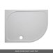 Crosswater 45mm Offset Quadrant Stone Resin Shower Tray - 1000x800mm (Right Hand)
