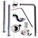 Drench Luxury Traditional Roll Top Bath Kit Chrome