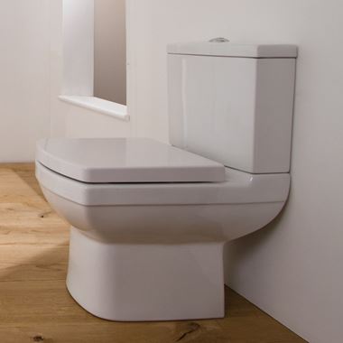 Saneux I-Line II Rimless Short Projection Toilet & Soft Close Seat - 600mm Projection