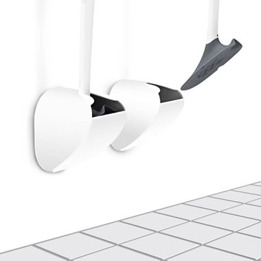 Sanimaid Copenhagen Hygienic Toilet Brush and Wall Holder - White