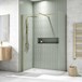 Harbour i8 8mm 2m Tall Easy Clean Wetroom 2 Panel Pack - Brushed Brass
