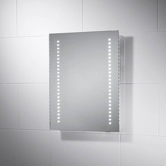 Sensio Isla Battery Powered Led, Bathroom Battery Light Mirror