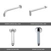 Natasha Concealed Thermostatic Shower Valve & ABS Fixed Shower Head