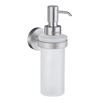 Smedbo Home Frosted Glass Soap Dispenser - Brushed Chrome