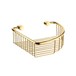 Smedbo Villa Corner Wire Soap Basket - Brass