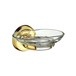 Smedbo Villa Glass Soap Dish - Brass
