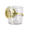 Smedbo Villa Glass Tumbler and Holder - Brass