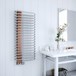 Terma Michelle Designer Heated Towel Rail - Gloss Nickel & Copper - 1200 x 500mm