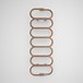 Terma Ouse Galvanised Old Copper Heated Towel Rail - 1437 x 500mm