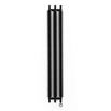Terma Ribbon V Electric Vertical Radiator with Heating Element - Heban Black - 1800 x 290mm