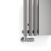 Terma Rolo Vertical Column Mirror Radiator - Salt & Pepper - 1800 x 590mm