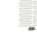 Terma Swale Heated Towel Rail - Traffic White - 1244 x 465mm