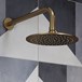 The Tap Factory Vibrance Brushed Brass WRAS Approved Concealed Thermostatic Shower Valve with Fixed Shower Head and Shower Handset