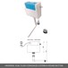 Vellamo Aspire 1100mm 2 Door Combination Basin & Toilet Unit - Black Ash