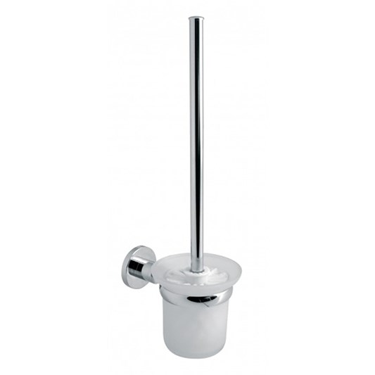 Vado Elements Toilet Brush and Frosted Glass Holder