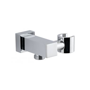 Vado Integrated Outlet and Shower Bracket With Round Back Plate