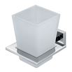 Vado Level Frosted Glass Tumbler and Holder