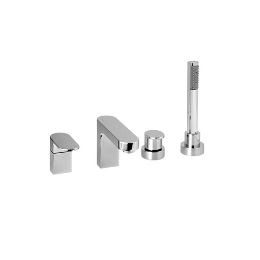 Vado Life 4 Hole Bath Shower Mixer with Shower Kit