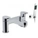 Vado Life Deck Mounted 2 Hole Bath Shower Mixer Tap with Shower Kit