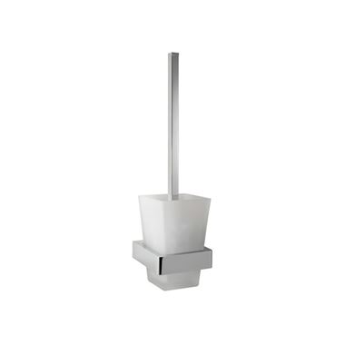Vado Shama Toilet Brush and Frosted Glass Holder