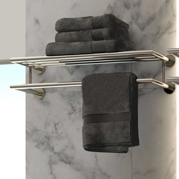 Vado Spa Towel Shelf with Towel Rail - 600mm