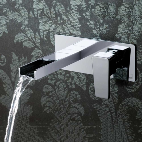 Vado Synergie Wall Mounted Basin Mixer With Waterfall Spout