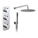 Vado Tablet Altitude Concealed Thermostatic Shower Package with Shower Head and Handset