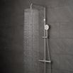 Vado Velo Aquablade Rigid Riser Shower Package with Exposed Thermostatic Shower Valve and Handset
