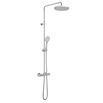 Vado Velo Rigid Riser Shower Kit with Exposed Thermostatic Shower Valve, Fixed Head and Handset