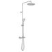 Vado Velo Rigid Riser Shower Kit with Exposed Thermostatic Shower Valve, Fixed Head and Handset