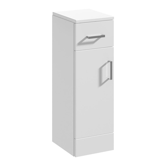 Vellamo Alpine 250mm White Floorstanding Storage Cupboard