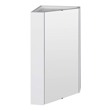 Vellamo Alpine Corner Mirror Cabinet Storage Unit - 459 x 650mm