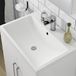Vellamo Aspire 600mm Wall Mounted 1 Drawer Vanity Unit & Basin - Gloss White