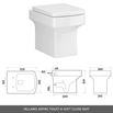 Emily 1000mm Combination Bathroom Toilet & Sink Unit - Brown Grey Avola