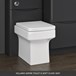 Emily 1100mm Combination Bathroom Toilet & Sink Unit with Doors - Hacienda Black